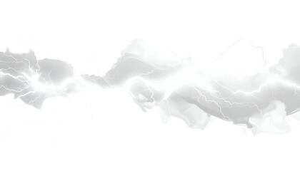 Obraz premium Electric bolt, white jagged lines and wisps against a black backdrop, emitting energy