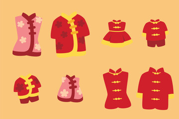 Lunar new year costume for family