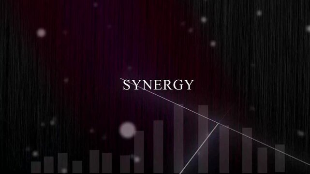 Business synergy Concept with Corporate Strategy, Teamwork, Financial Growth, Management, Protection and Success Icons 4k video