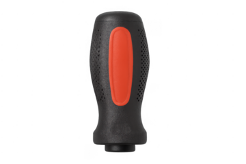 Ergonomic black and orange screwdriver handle tool