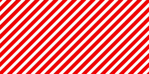 Bold red and white diagonal stripes create a vibrant repeating pattern