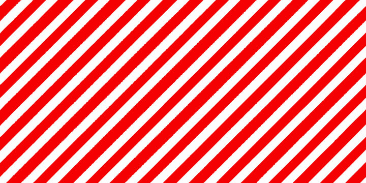 Bold red and white diagonal stripes create a striking and simple pattern