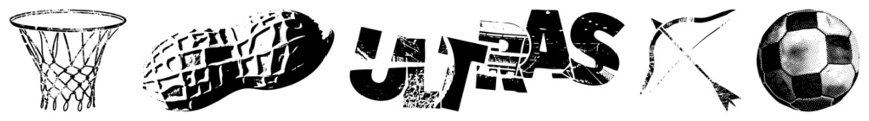 basketball hoop shoe ultras bow arrow soccer ball