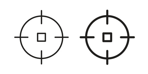 Aim icons symbol collection. Vector Illustration. vector icon set.