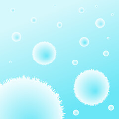Abstract Winter Snow Particles or Virus Cells Background