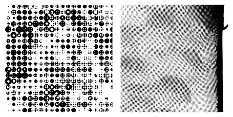 vector halftone black and white isolated