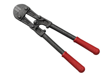 Naklejka premium Bolt cutter heavy duty tool cutting metal chains