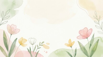 Floral artwork creation artistic studio digital illustration serene background close-up view nature-inspired design for artistic and decorative purposes