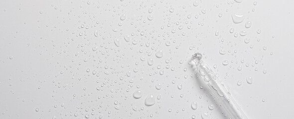 The texture of cosmetic micellar water or moisturizing toner