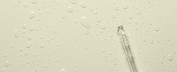 The texture of cosmetic micellar water or moisturizing toner