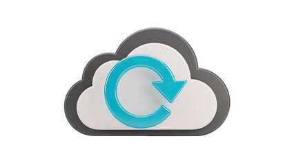 Cloud Computing with Refresh Icon