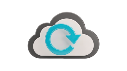 Cloud Computing with Refresh Icon