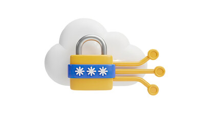 Cloud Security Lock with Password and Network Connection