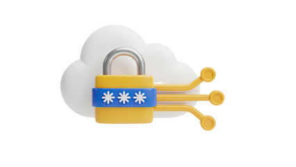Cloud Security Lock with Password and Network Connection