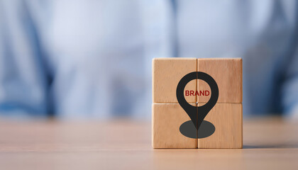 Brand positioning concept. Positioning a brand effectively, creating customer loyalty and trust. Uniqueness, different benefits from competitors, communication the competitive advantage to target.