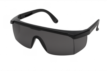 Black protective safety glasses for work