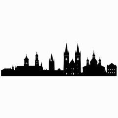 Obraz premium london skyline silhouette