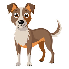 Dog cartoon vector illustration
