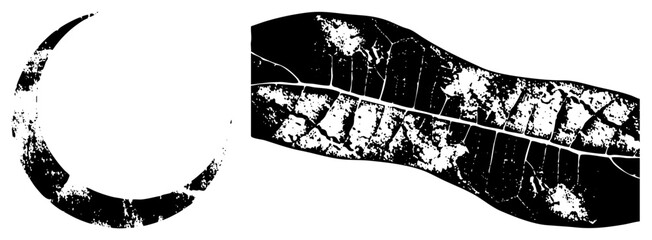 Obraz premium abstract black and white vector shapes