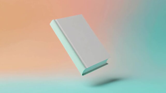 Ideal for book cover designs, educationrelated graphics, or creative concepts. Soft, pastel colors enhance a floating book aesthetic.