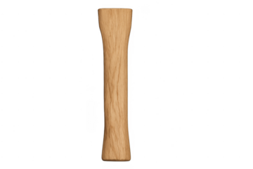 Wooden axe handle replacement part with transparent background