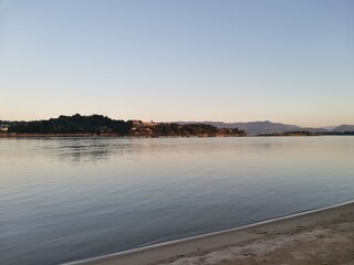 Maekhong river on sand background