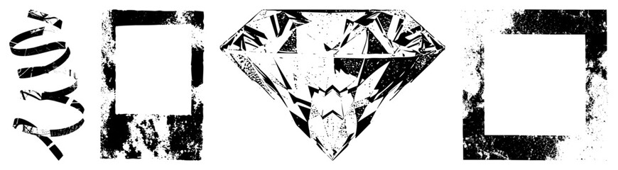 abstract geometric shapes and frames