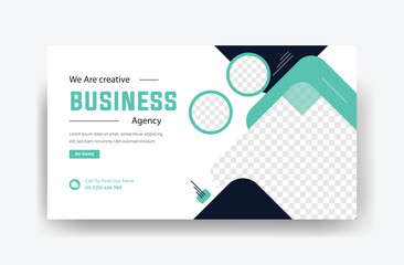 creative business agency thumbnail design, social media banner design 
