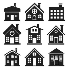 Fototapeta premium set of house icons