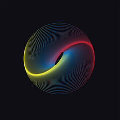 Simple Abstract Pattern Dark Background Editable Vector