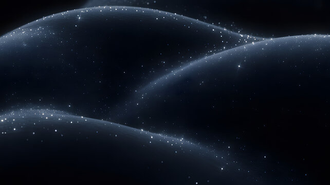 A glowing view of planet Earth surrounded by stars in deep space