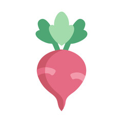 Stylized turnip vector icon illustration on white background