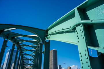快晴の勝鬨橋　東京都中央区