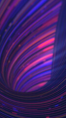 Flowing curved streaks of neon purple, blue, and magenta light forming a dynamic futuristic motion pattern