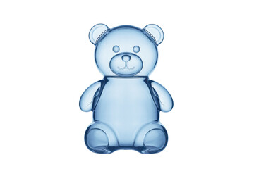Fototapeta premium Blue teddy bear figurine