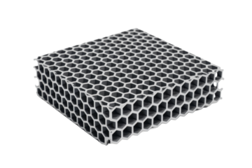 Grey Honeycomb Structure Material