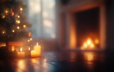 christmas lights in the night