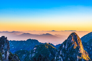 Mount Huangshan, known as 'the loveliest mountain of China', UNESCO World Heritage Site, Anhui Povince, China