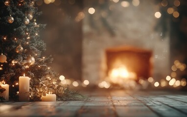 christmas tree in the snow