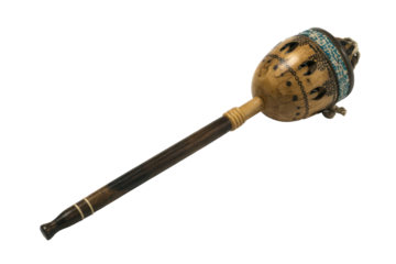 Peruvian ceremonial rattle stick