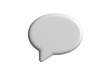 Simple gray speech bubble