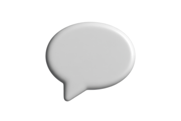 Simple gray speech bubble