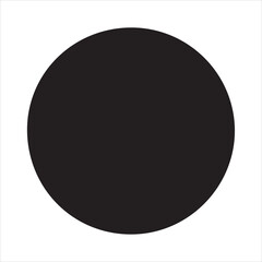 black round button