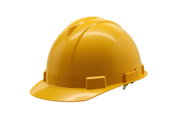 Yellow hard hat for construction workers