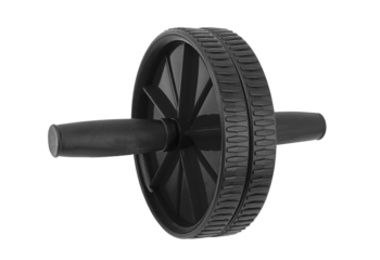 Professional Black Ab Roller Wheel for Intense Core Training and Full Body Fitness Workouts at Home Gym