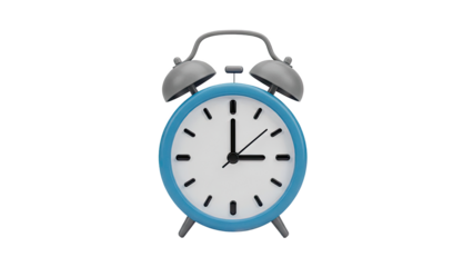 Blue Twin Bell Alarm Clock