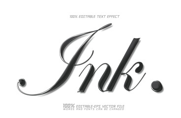 ink editable text effect