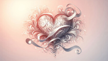 abstract background with heart, valentine day