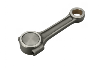Engine connecting rod automotive mechanical component on transparent background
