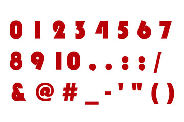 文字 4 アルファベット 数字 深紅